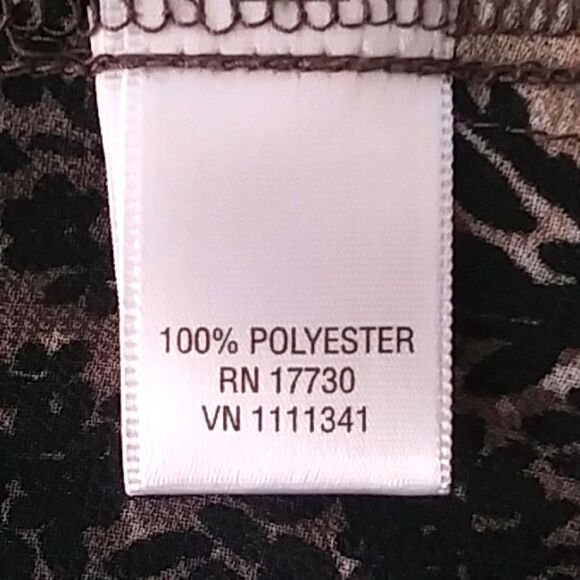 Converse Blouse Sheer Camouflage Floral Tree Shadows All Over Print Y2K S - Picture 10 of 12